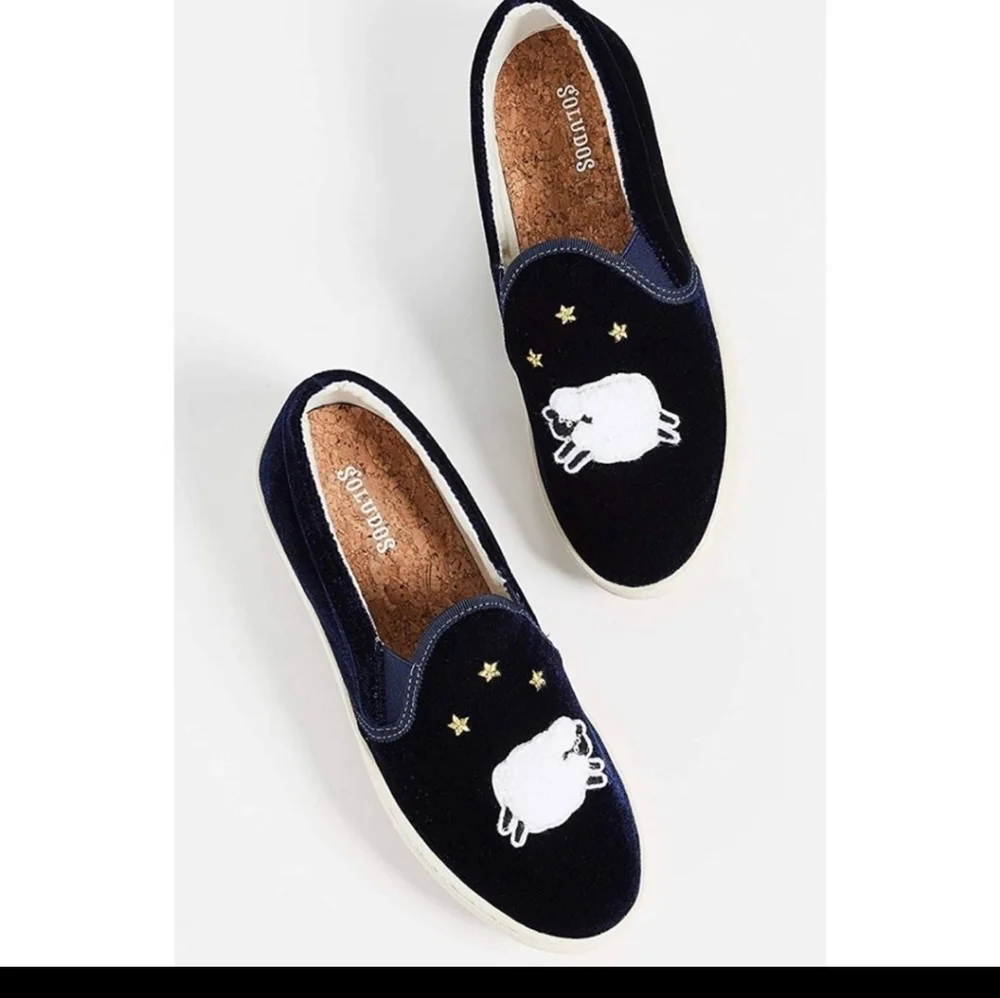 Soludos Blue Velvet Sheep Shoes Slip-on 8.5 - Picture 6 of 9